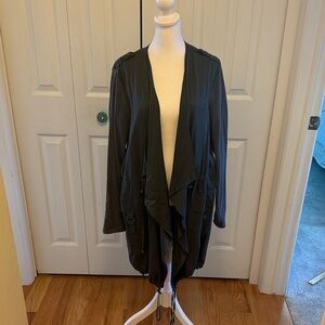 Women's Black Drape Jacket